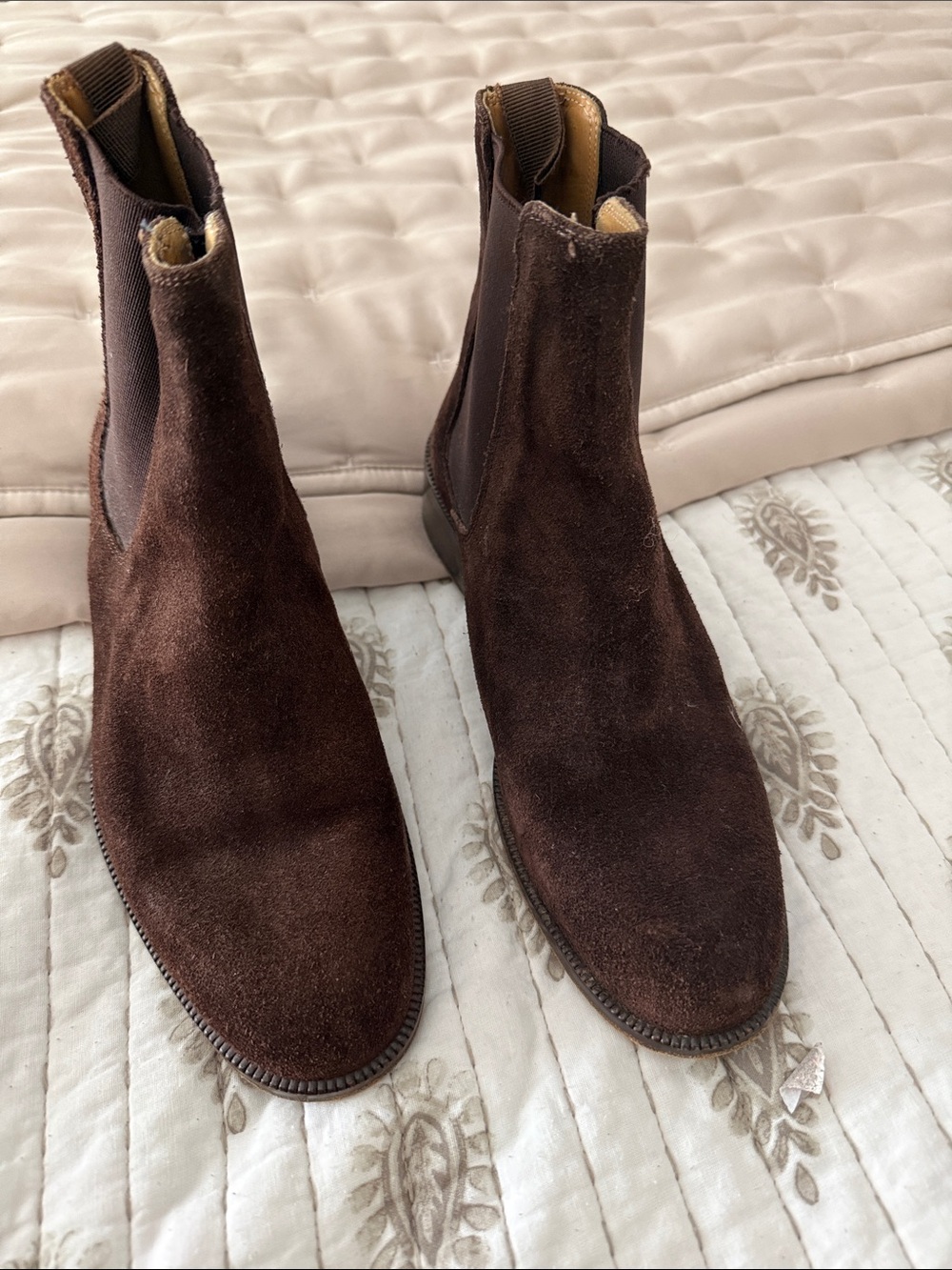 Giorgio Armani Brown Suede Chukka Boots - women’s 37
